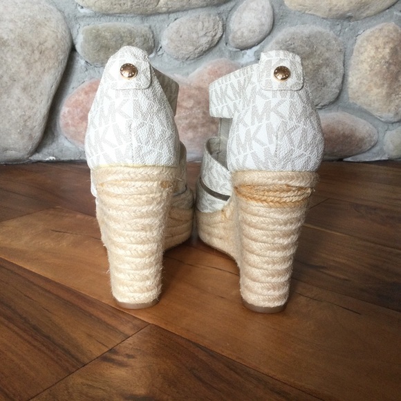 ✔️Michael Kors Damita Caged Espadrille Wedge Sandals Size 6.5 NWOT - Picture 3 of 8